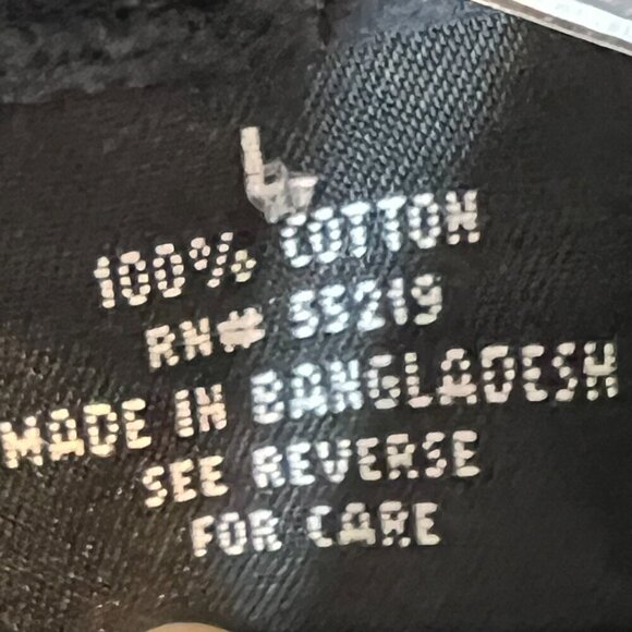 Vintage Disney Mickey Mouse Pluto Corduroy Shirt Embroidered Black 90s Large - Picture 9 of 12